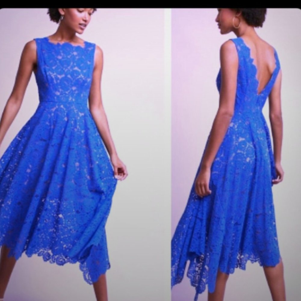 Tracy Reese Asymmetric Lace Dress